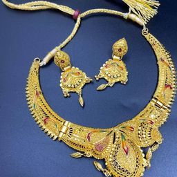 Psight Women Gold Jewellery Set-image-97