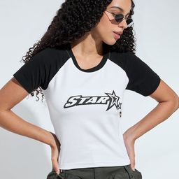 Outzidr Typography Colourblocked Cotton Slim Fit T-shirt-picture-14
