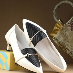 CLOG LONDON Textured Kitten Pumps-3