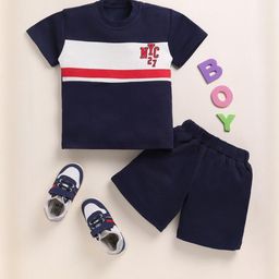 YK Boys Navy Blue Clothing Set-26