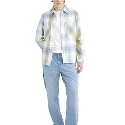RARE RABBIT Men Checked Open Front Jacket with Patchwork image 5
