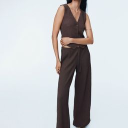 H&M Textured Jersey Waistcoat-image-42
