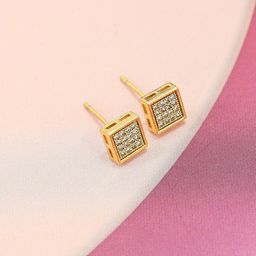 FIMBUL Square Studs Earrings-11