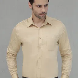 JAKANARY Men Premium Slim Fit Solid Spread Collar Cotton Formal Shirt-picture-17