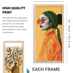 WALLLANE Modern Wall Art Poster With Frame (Set of 4 Frames) image 2