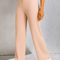 Fabflee Women Striped Comfort Straight Fit Mid-Rise Cotton Trousers-image-8