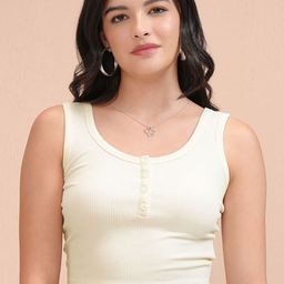 Basics By Tokyo Talkies Cotton Crop Top-image-78