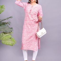 OH MI DIOS Women Ethnic Motifs Mirror Work Tie-Up Neck Kurta-image-35