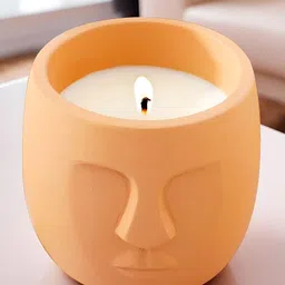 UMAI Peach-Coloured 1 pieces Jar Candle-30