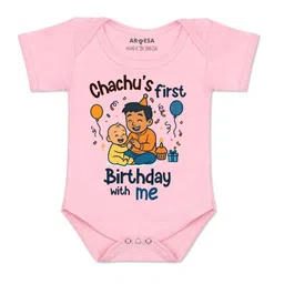 Arvesa Kids-Unisex Pink Cotton Rompers-picture-10