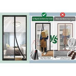 Stylista Transparent Insulated Magnetic Door Curtain - 36 x 76 inch - PVC thickness 0.3mm-image-32