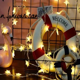 KAVYARA White Star Shape String Lights image 4