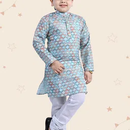Kidotsav Boys Printed Regular Kurta with Pyjamas-25