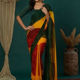 KALINI Bandhani Pure Georgette Bandhani Saree-39