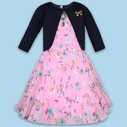 Wish Karo Floral Print Georgette Fit & Flare Dress-picture-49