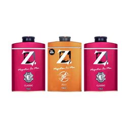 Z-MAGNETISM FOR MEN Set Of 3-Pcs Zest & Classic Talc- 100g Each-42