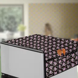 The Furnishing Tree Purple Printed Refrigerator Cover-image-48