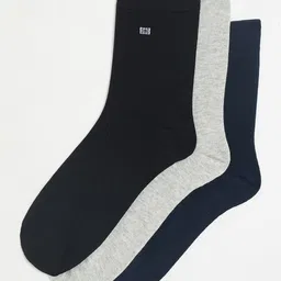 Camey Men Pack Of 3 Assorted Cotton Calf-Length Socks-picture-13