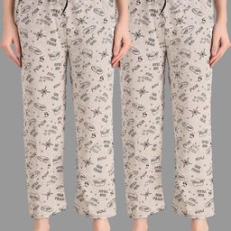 TRENDY WORLD Pack of 2 Printed Pyjamas-image-74