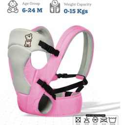 R for Rabbit New Cuddle Snuggle 3 Way Comfortable Baby Carrier - Pink & Grey image 5