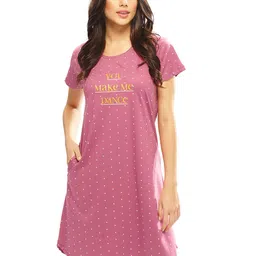 Lotik Women Printed Nightdress-image-78