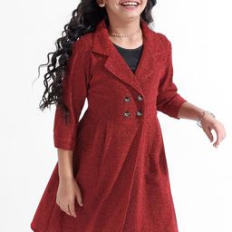 Hola Bonita Girl Embellished Wraps Dress-36