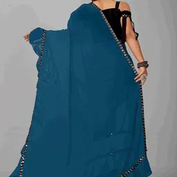 limtd Pure Georgette Saree image 4