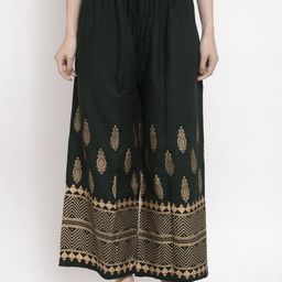STYLE PREZONE Women Ethnic Motifs Printed Relaxed Trousers-image-19