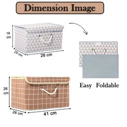 Aura Brown Set of 6 Reusable Drawer Organiser Organisers image 4