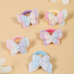 Stoln Girls Set of 5 Embellished Ponytail Holders-50
