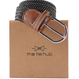 The Tie Hub Unisex Braided Wide Belt-2
