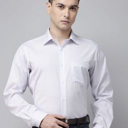 Van Heusen Pure Cotton Micro Checked Custom Fit Formal Shirt-image-8