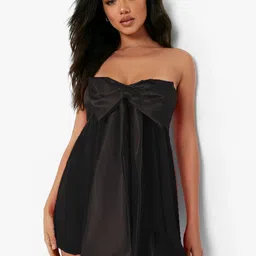 Krelin Net Strapless Self Design Baby Doll-picture-44