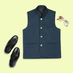 YK Boys Sleeveless Nehru Jackets-picture-47