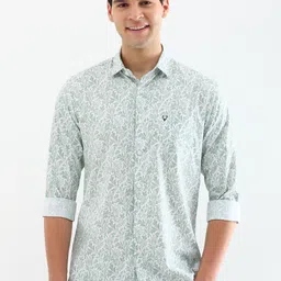 Allen Solly Men Slim Fit Floral Opaque Printed Casual Shirt-picture-14