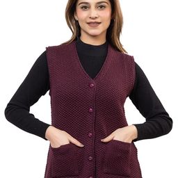 TWENTY ME Women Woollen Sweater Vest-image-24