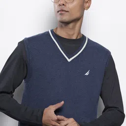 Nautica Men Solid Sweater Vest-image-39