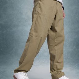 The Roadster Life Co. Men Pure Cotton Relaxed Fit Cargo Trousers-image-66