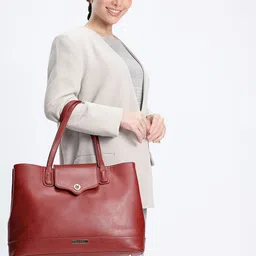 Mast & Harbour Textured Structured Shoulder Bag-12
