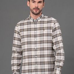 Red Tape Men Checks Cotton Button Down Shirt-picture-12