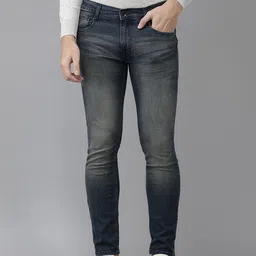 Pepe Jeans Men Blue Tapered Vapour Slim Fit Low-Rise Heavy Fade Stretchable Jeans-picture-38