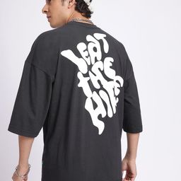 glitchez Trendsetter Tales Typo Print Super Loose Fit T-shirt-image-17