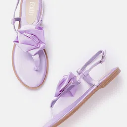DOROTHY PERKINS Women Flower Detail T-Strap Flats-image-59