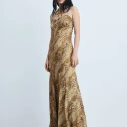 MANGO Animal Print Maxi Dress-image-10