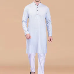 PRINTINDIA Mandarin Collar Pure Cotton Kurta with Trouser-picture-3
