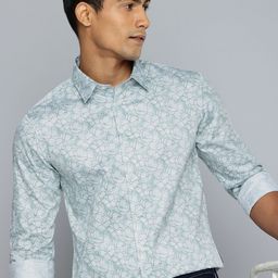 Flying Machine Floral Printed Pure Cotton Casual Shirt-image-32