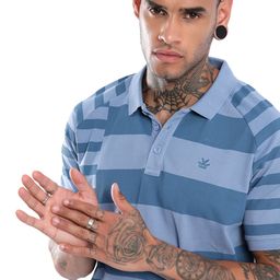 WROGN Men Printed Polo Collar Pockets Slim Fit T-shirt-image-17