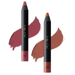ME-ON Photoface Set Of 2 Non Transfer Lip Crayon Lipstick 3.6g Each - Shades 17 & 22-24