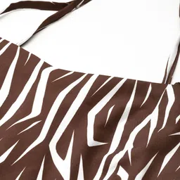 Roadster Abstract Print Crepe A-Line Dress image 3