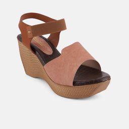 The Roadster Lifestyle Co Women Textured Wedge Sandals-45